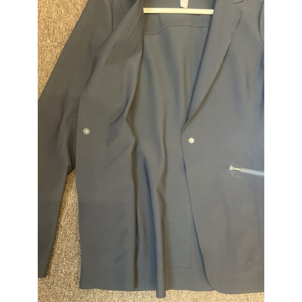 Athleta Womens Avenues Blazer Black Jacket One Snap Stretch 6 Seamless Soft - Picture 6 of 11